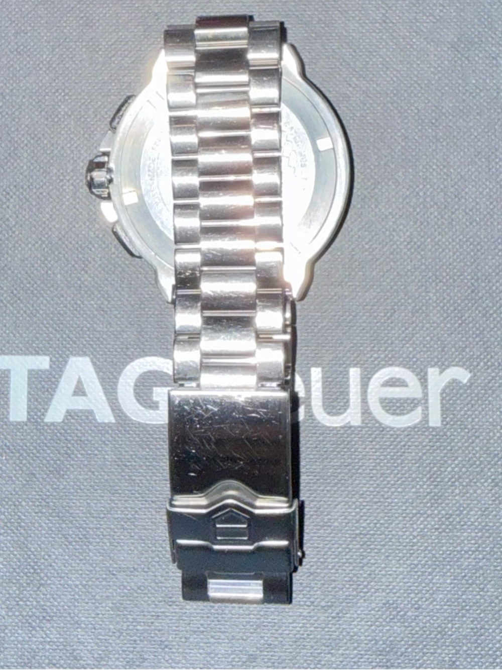 Tag Heuer Silver Stainless Steel Chronograph with Black Dial - Picture 2 of 6